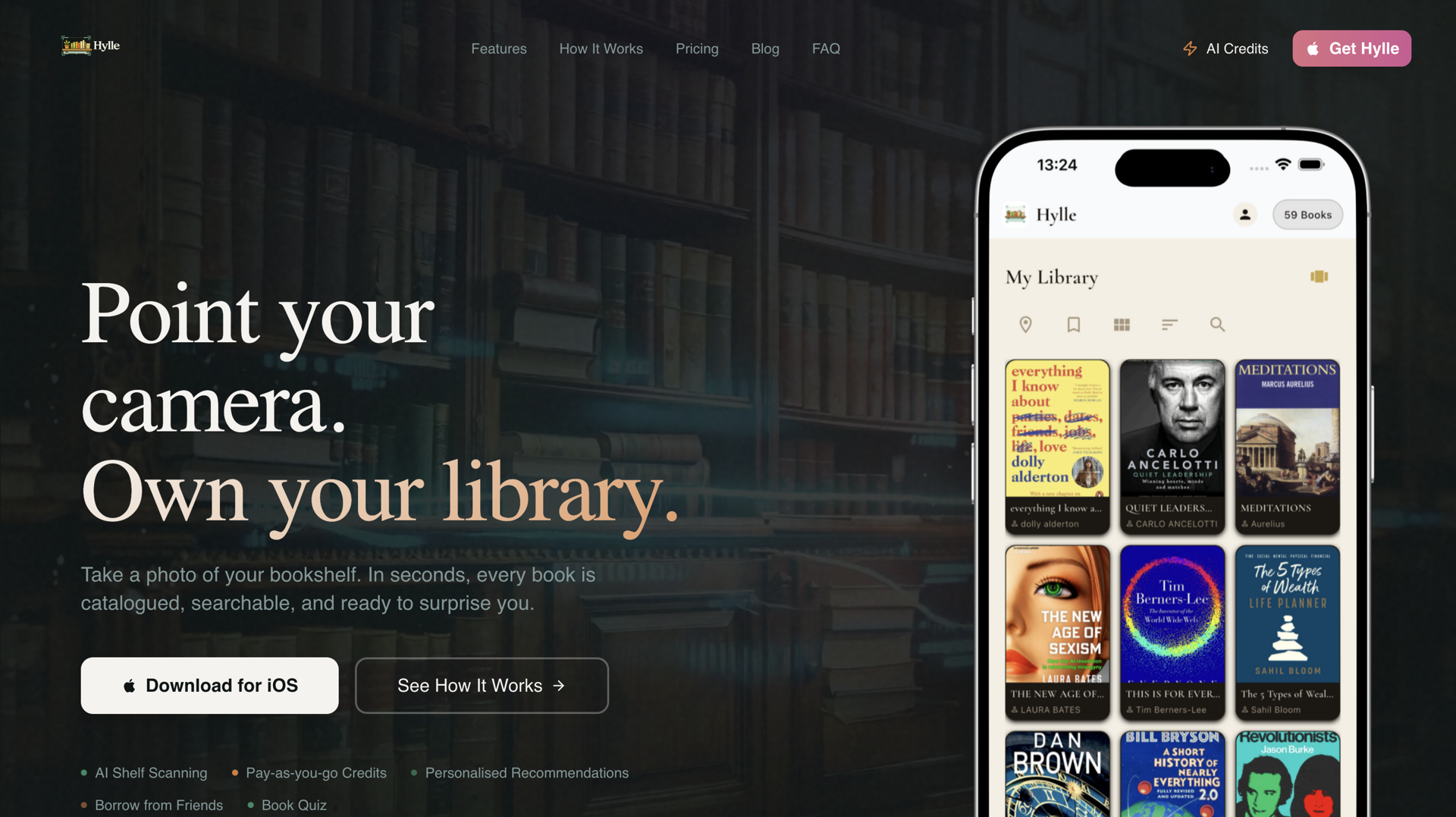 Hylle app screenshot